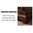 82.28" Brown Standard Solid Wood Wine Cabinets & Curio Cabinets