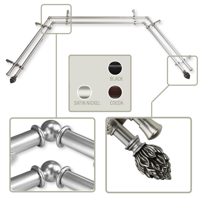 Steel Adjustable, Satin Nickel