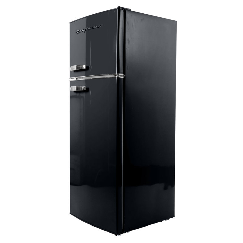Frigidaire 7,5 pi³ Pi. Réfrigérateur-congélateur rétro, appartement, Noir