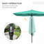 Parasol de table rectangulaire d'extérieur 6,5 'x 10' avec manivelle et bouton poussoir inclinable-777334813