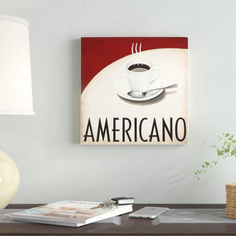"Café moderne III" par Marco Fabiano, reproduction d'art sur toile non encadrée, H 12 po x l 12 po