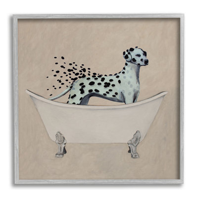 " Dalmatian Spots Washing Away " by Coco de Paris Acrylic Painting