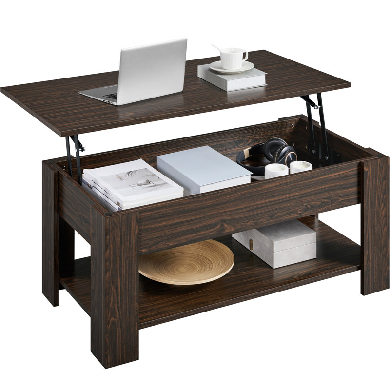 Table basse Ajeem, Espresso, H 16,5 po x L 39 po x l 20 po