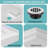 48 X 32 In. Single Threshold Acrylic Shower Base With Center Hidden Square Drain In White