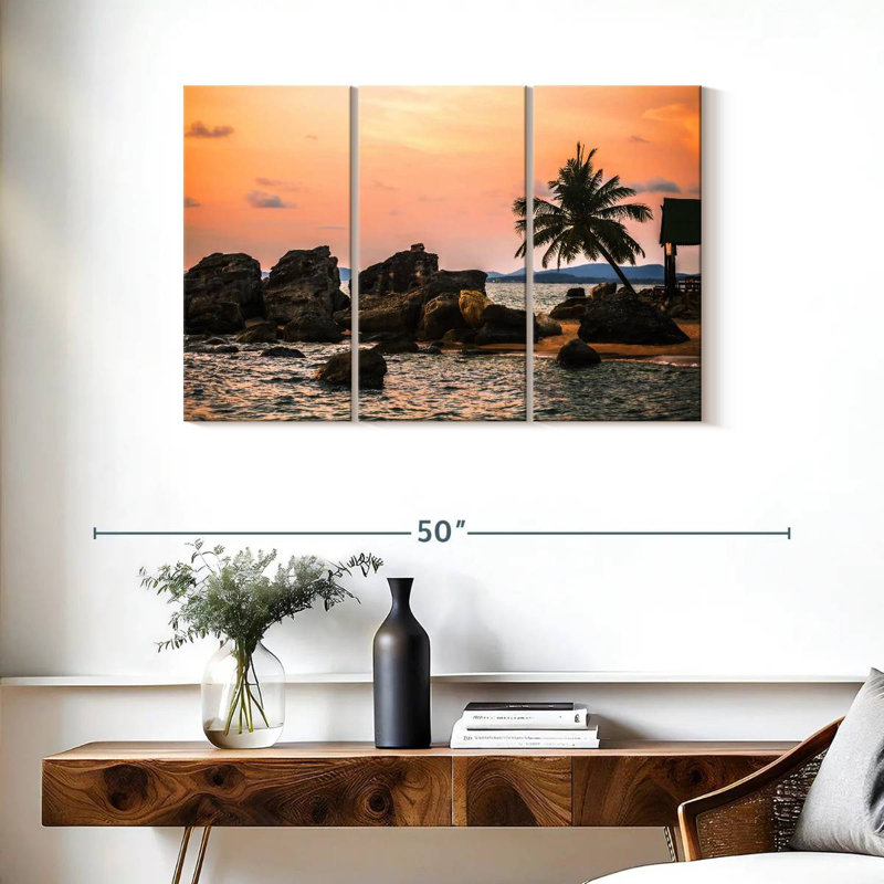 Phu Quoc Gillard, coucher de soleil, H 24 po x l 38 po