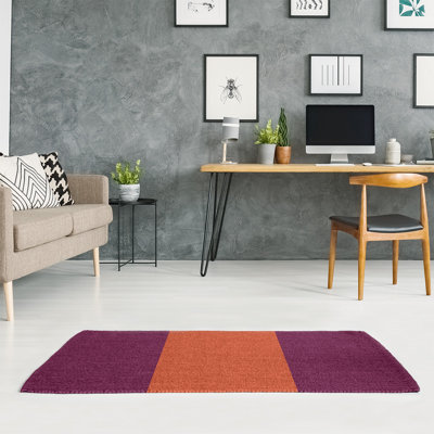 Tapis rose/orange