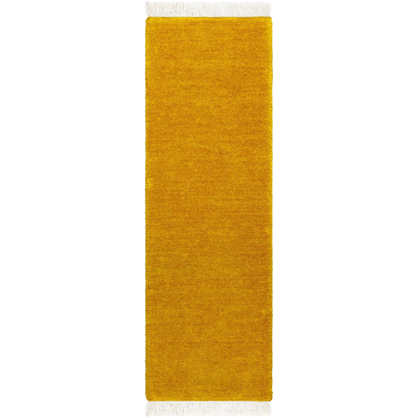 Clio Handmade Wool Yellow Rug, Runner 2'6" x 8'