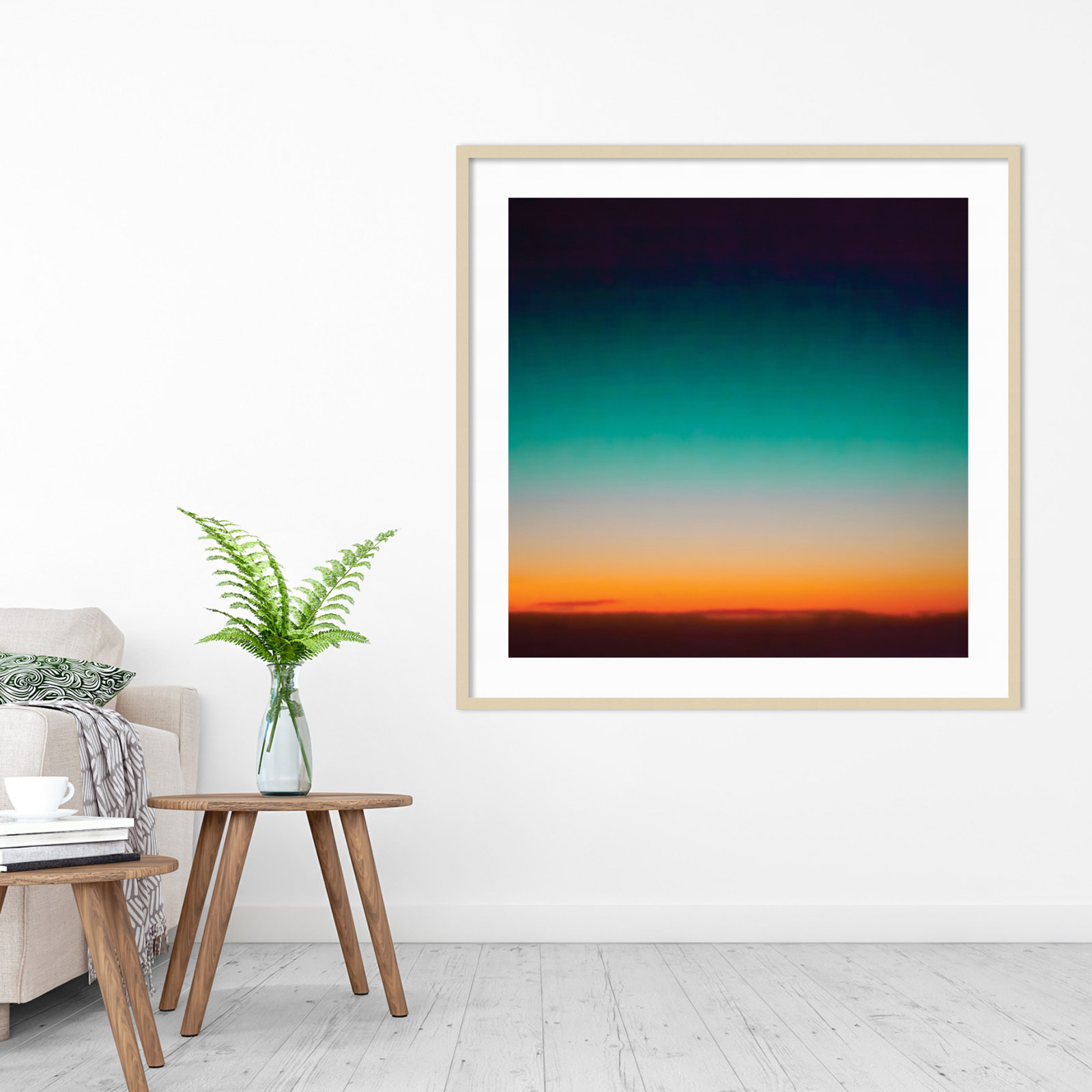 Sunrise Flying by Caroline Mint, Brown, 41.25" H x 41.25" W x 0.88" D