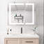 Armoire de salle de bain 36 po x 30 po avec miroir lumineux à DEL - double porte de rangement brouillard avec fonction de luminosité tactile et de température de couleur réglable, portes, 3000k 6000k, 3 tablettes,