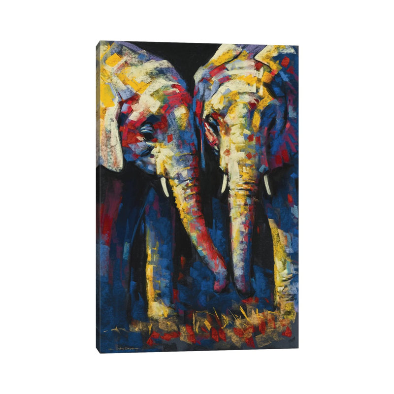 Vibrant Africa by E.A.Orme - Painting on Canvas, 66.04cm H x 45.72cm W x 3.81cm D, Wrapped Canvas