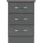 Cascio 3 Drawer Bedside Table-126534559