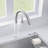 Artona Pull-Down Dual-Spray Kitchen Faucet - PVD Steel/White-1264431497-1264431489