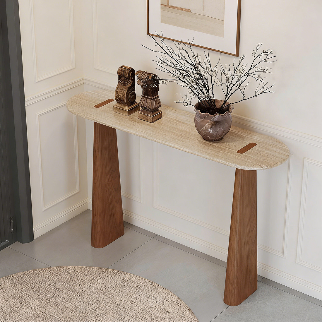 Latitude Run® Multifunctional oval console table - Wayfair Canada