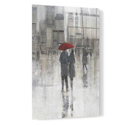 «Rain in The City I» par Tim O'Toole, art mural en verre acrylique