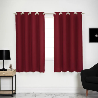 Adina Sevan Solid Thermal Grommet Curtain Panels