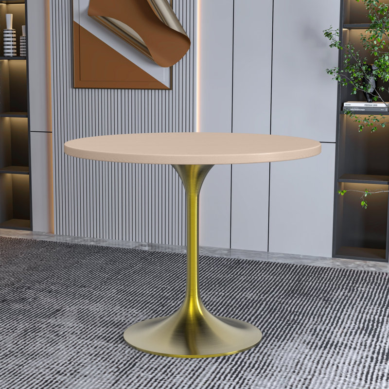 Table de salle à manger Heatherton, Bois naturel clair, 29.34" H x 35.43" W x 35.43" D