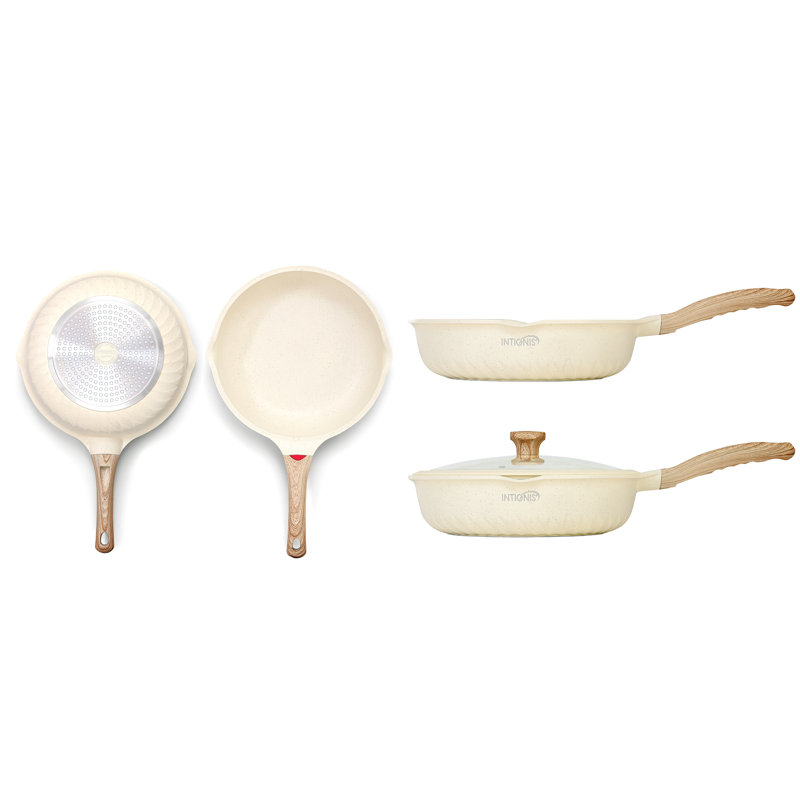 Non-Stick Frying Pan, Cream 