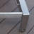 Stainless Steel and Teak Outdoor Chaise Outdoor Solid Wood and Stainless Steel Single chaise