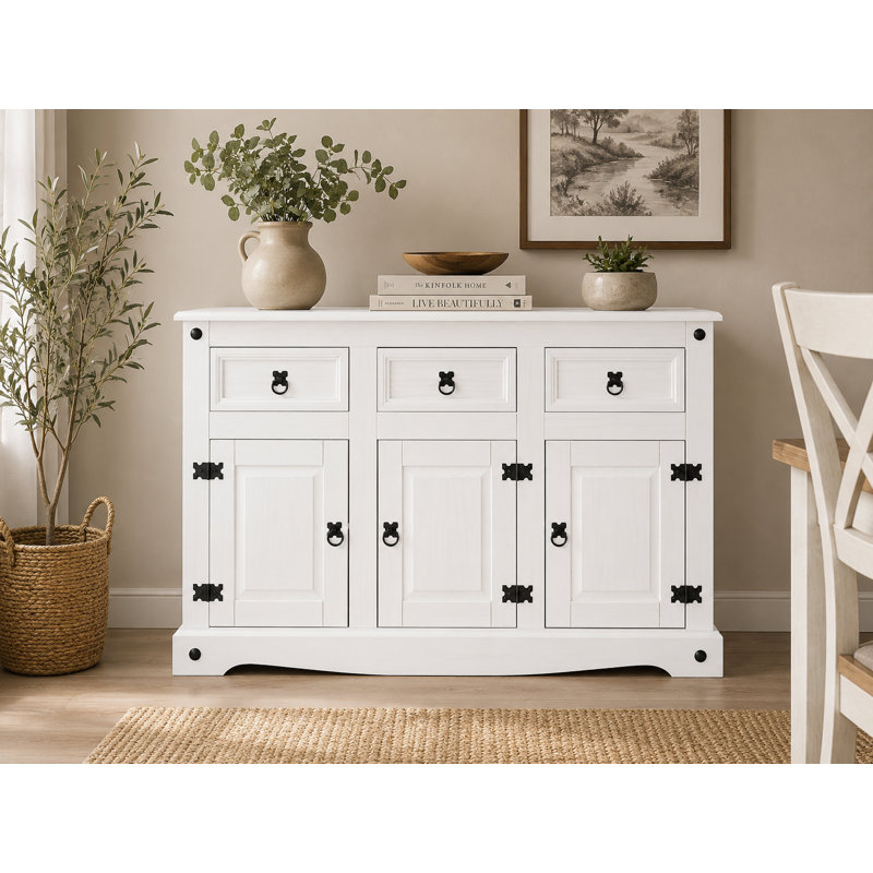 Hysley 125cm Solid Wood Sideboard