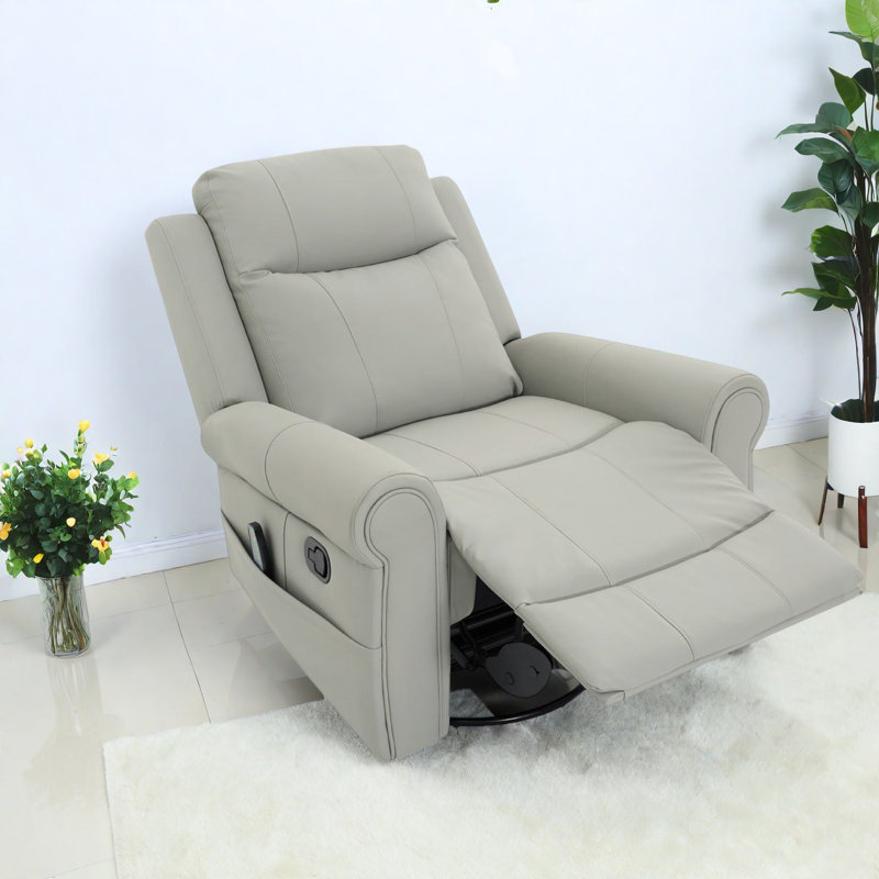 Fauteuils inclinables confortables avec massage et chauffage, cuir PU de style moderne, parfait pour la maison