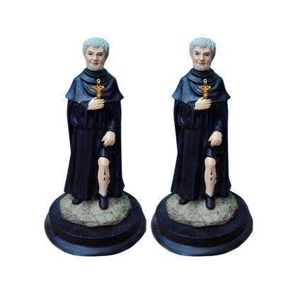 "Ensemble de 2 pièces" ICE ARMOUR 5 "H Saint Charbel Makhlouf Statue Figurine sacrée