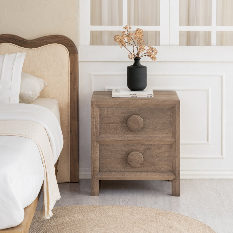 Table de chevet en bois massif Colston