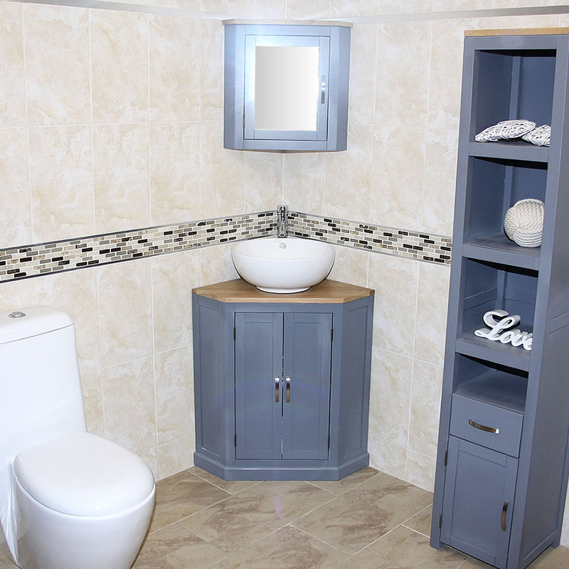 Amiel 550mm Single Bathroom Vanity with Vessel Ceramic Basin