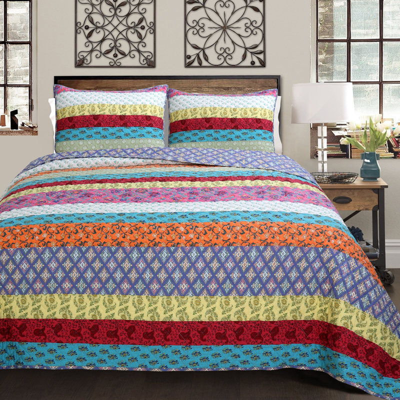 Sloane Cotton Quilt, King Quilt + 2 Shams