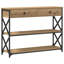 Console en bois d'ingénierie et acier 100 x 28 x 75 cm-842407271