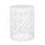 Table de bout cylindrique en fer avec motif floral-133274977-133274981-133274984