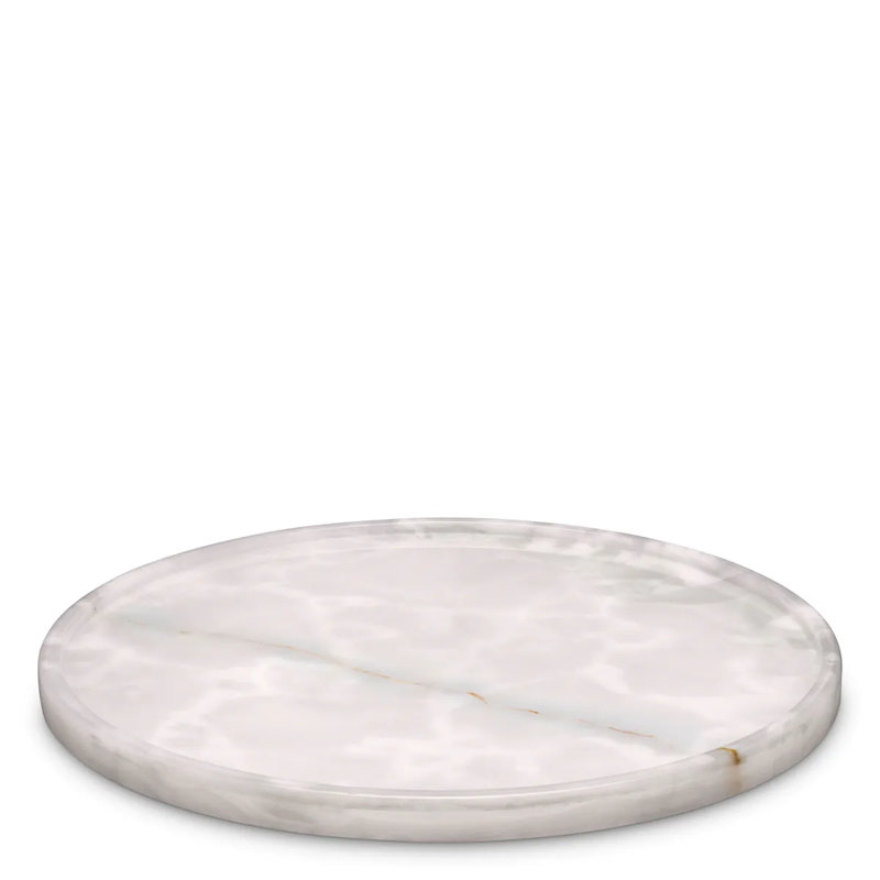 Met X Eichholtz Onyx Decorative Tray, 0.79" H x 14.17" W x 14.17" D
