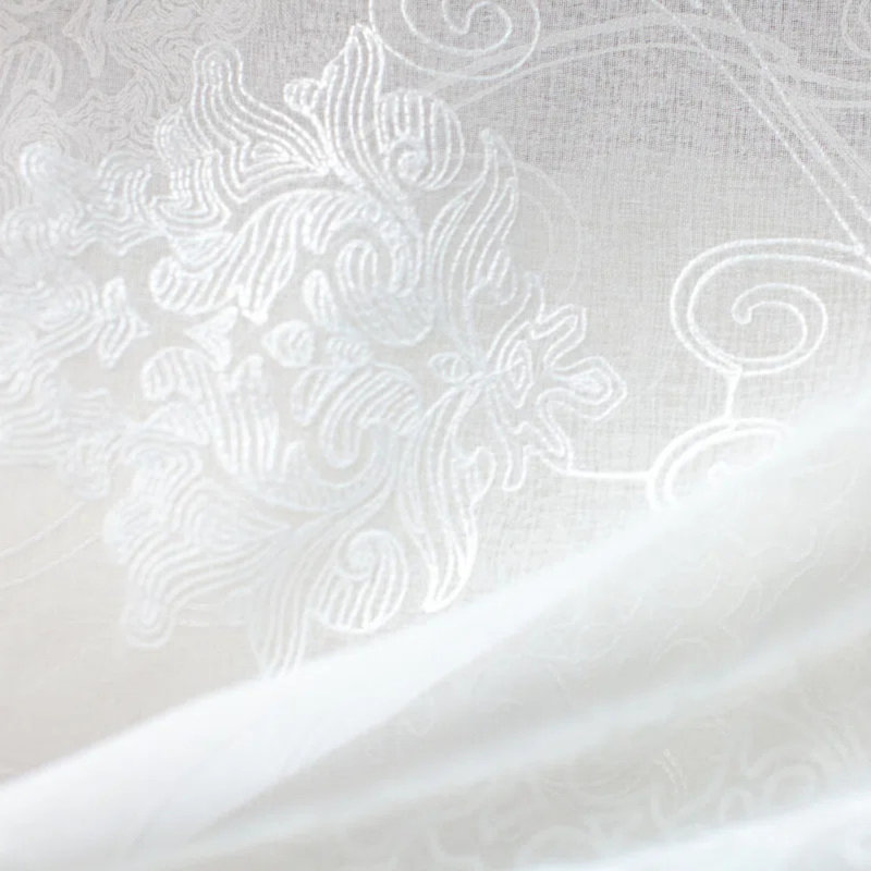 Embroidered Sheer | Bali Fabric_BALI, Ivory