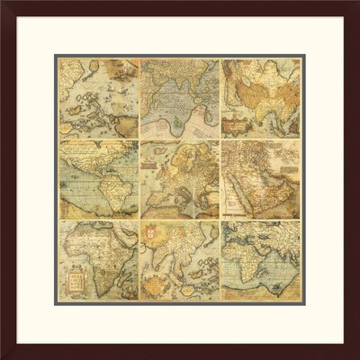 Around the World I' by Joannoo Framed Graphic Art -  Global Gallery, DPF-456306-1818-180