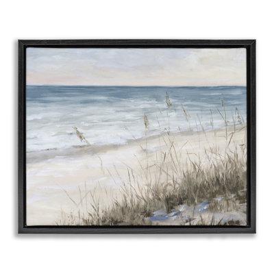 " Traditional Beach Coast Line Tall Grass Soft Sky " by Julie DeRice