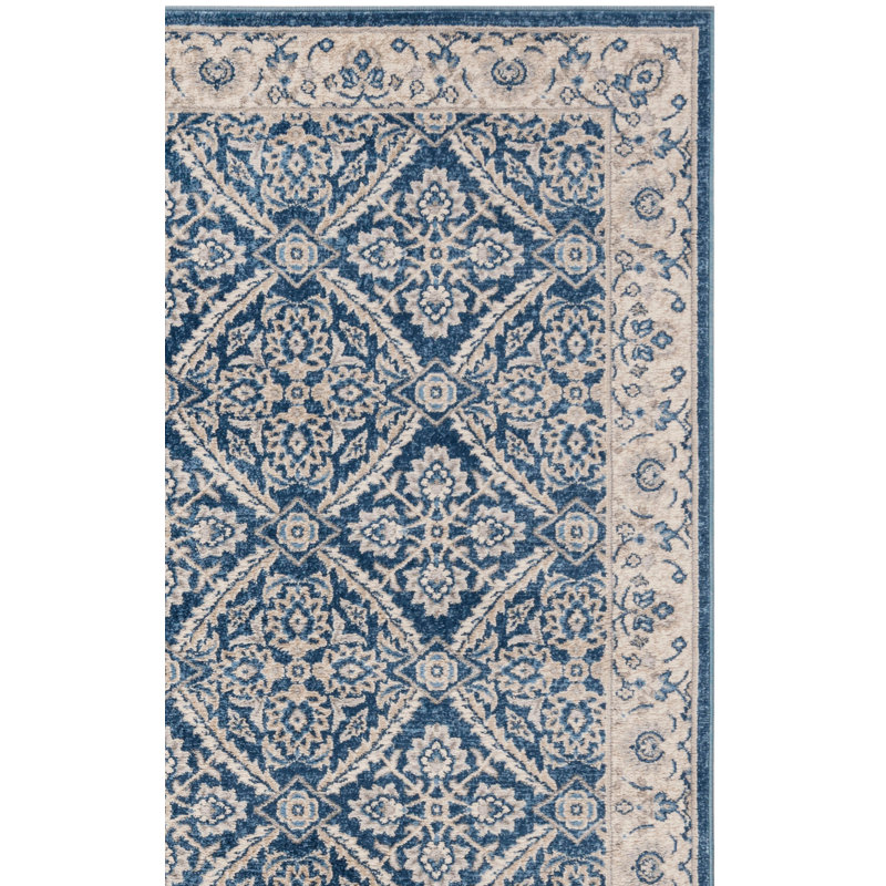 Tapis à motif géométrique Llana, Rectangle 2 pi x 4 pi