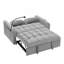 Velvet Pull-out Sleeper Sofa Bed, Adjustable Back and with USB Pport, swivel phone stand-1723747514-1730899936