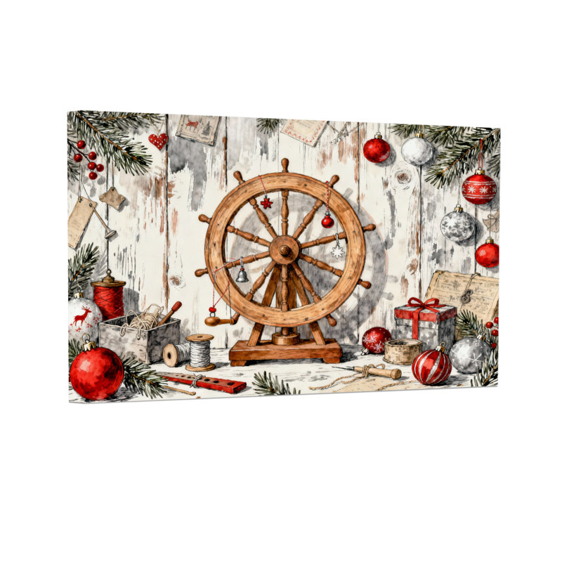 Roue de Noël, H 16 po x l 24 po