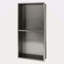 Double tablette 13 "X 25" en acier inoxydable pour niche de douche-1470265291