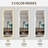 65" x 21" LED Full Length Wall Mirror, Irregular Shape Design, 3-Color Dimmable Lighting, 0.2in Copper-Free Silver Glass, Motion Sensor Auto-Off, Memory Function, Hardwired or Plug-in