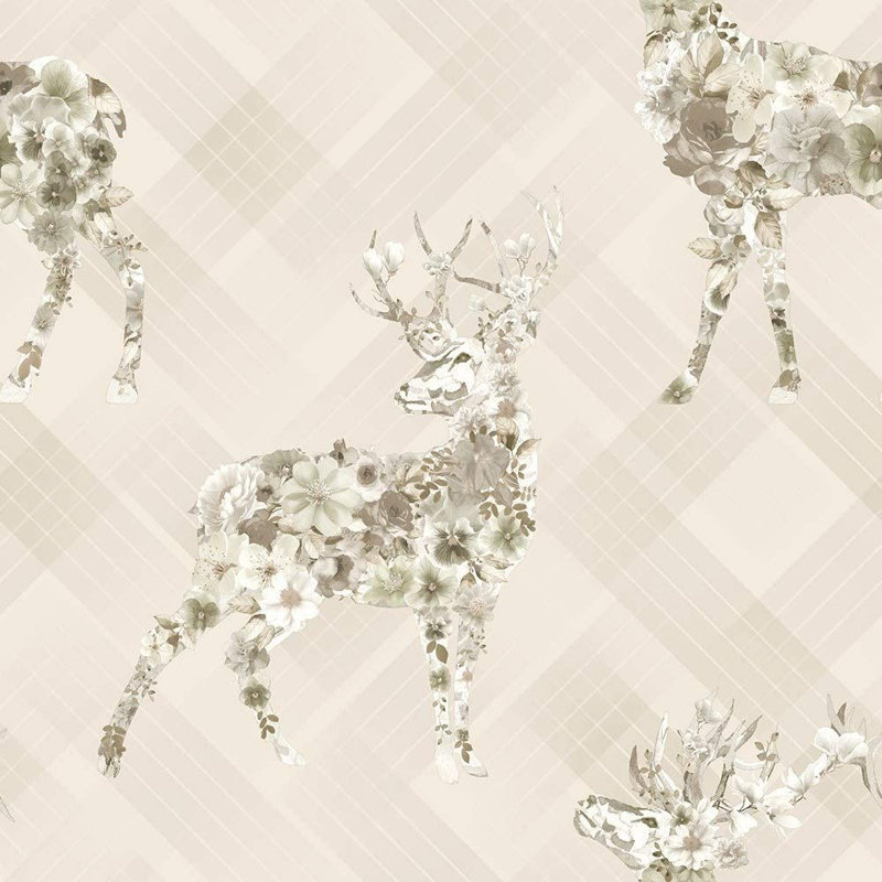 Shevlin 10.05m x 53cm Matte Wallpaper Roll, Beige