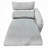 Falo Modular Power Motion Right Recliner Chair, Foam Light Gray Chenille