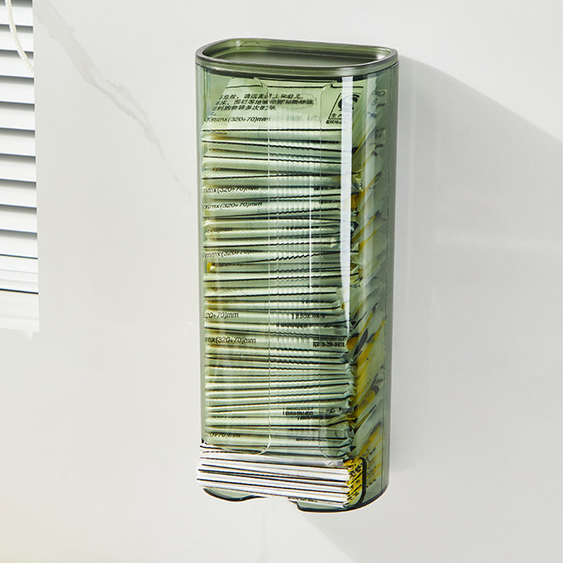 Plastic Bag Holder Allocator Wall-Mount, Green