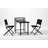 3PCS Patio Bistro Set, Patio Set Of Foldable Patio Table And Chairs,Outdoor Patio Furniture Sets