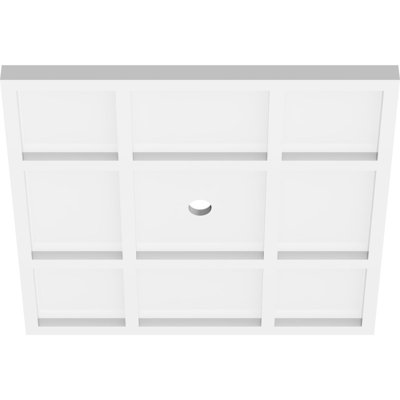 16"OD x 1"ID x 5 1/2"C x 1"P Rubik Architectural Grade PVC Contemporary Ceiling Medallion