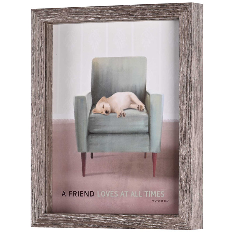 Chiot encadré «A Friend Loves All»