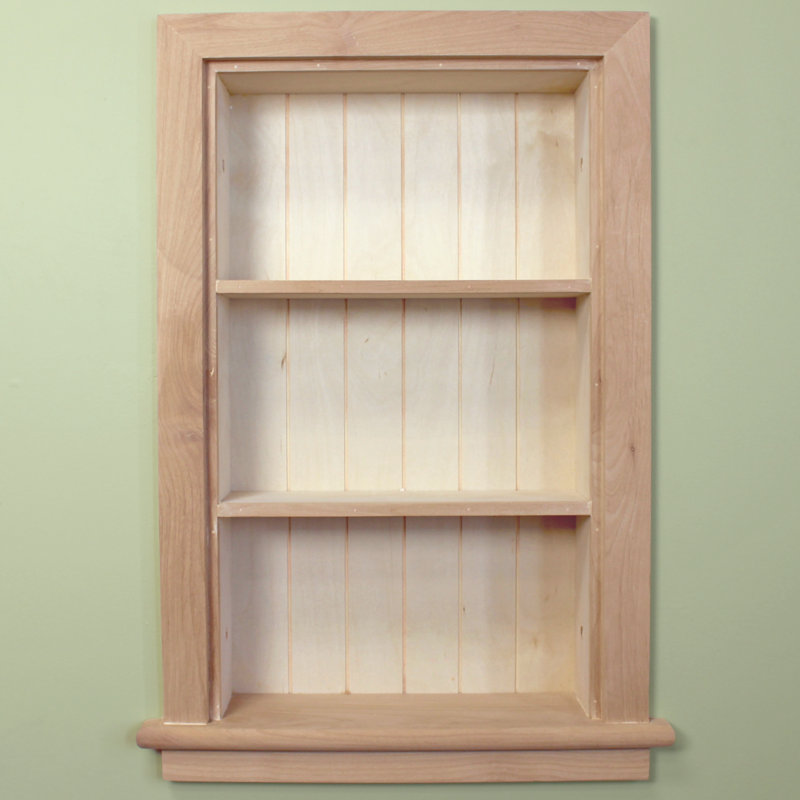 14x24 Recessed Aiden Wall Niche by Fox Hollow Furnishings, Unfinished