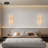 4-Light Modern Beaded Crystal Wall Light Fixtures