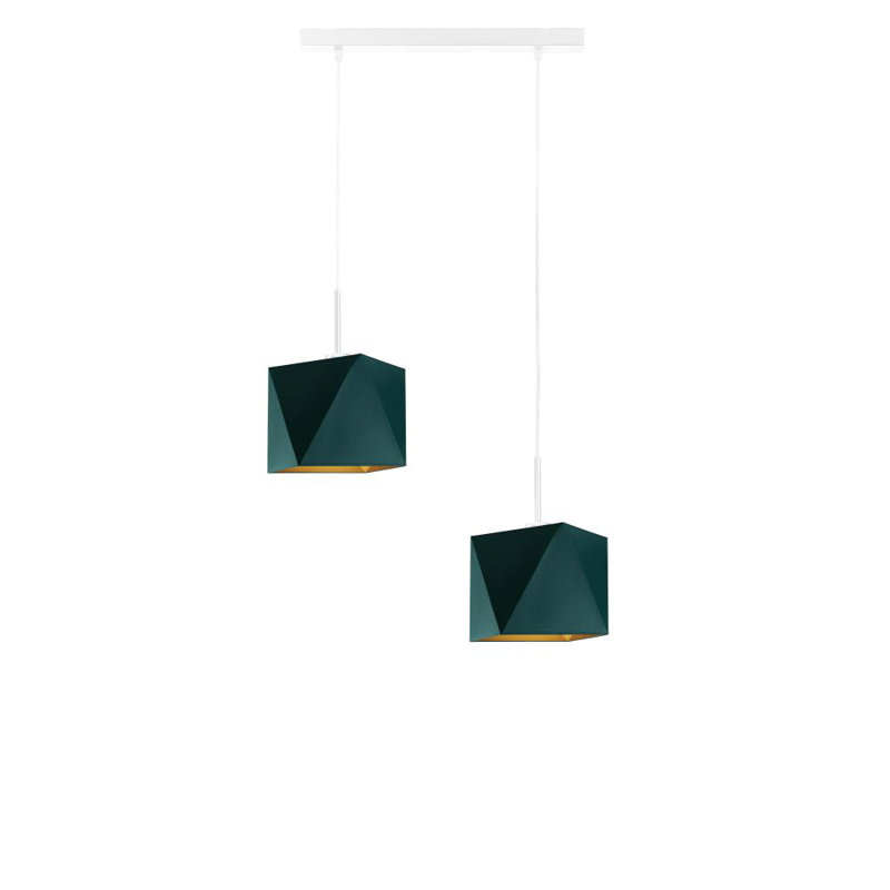 Robby 2 - Light Kitchen Island Pendant, Matte White, Green