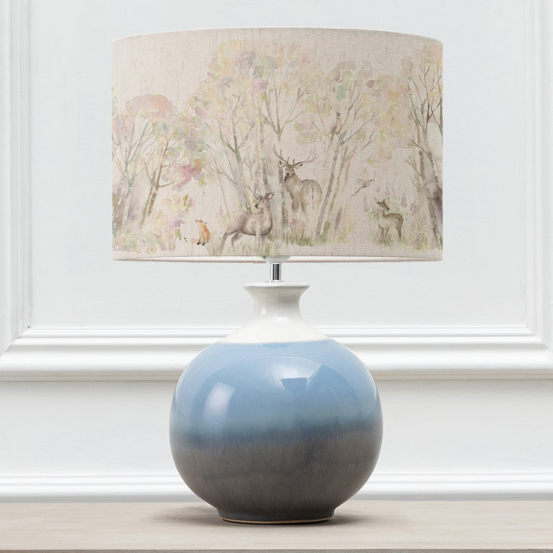 Enchanted Forest Ceramic Table Lamp