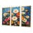 Toile avec cadre flottant or
